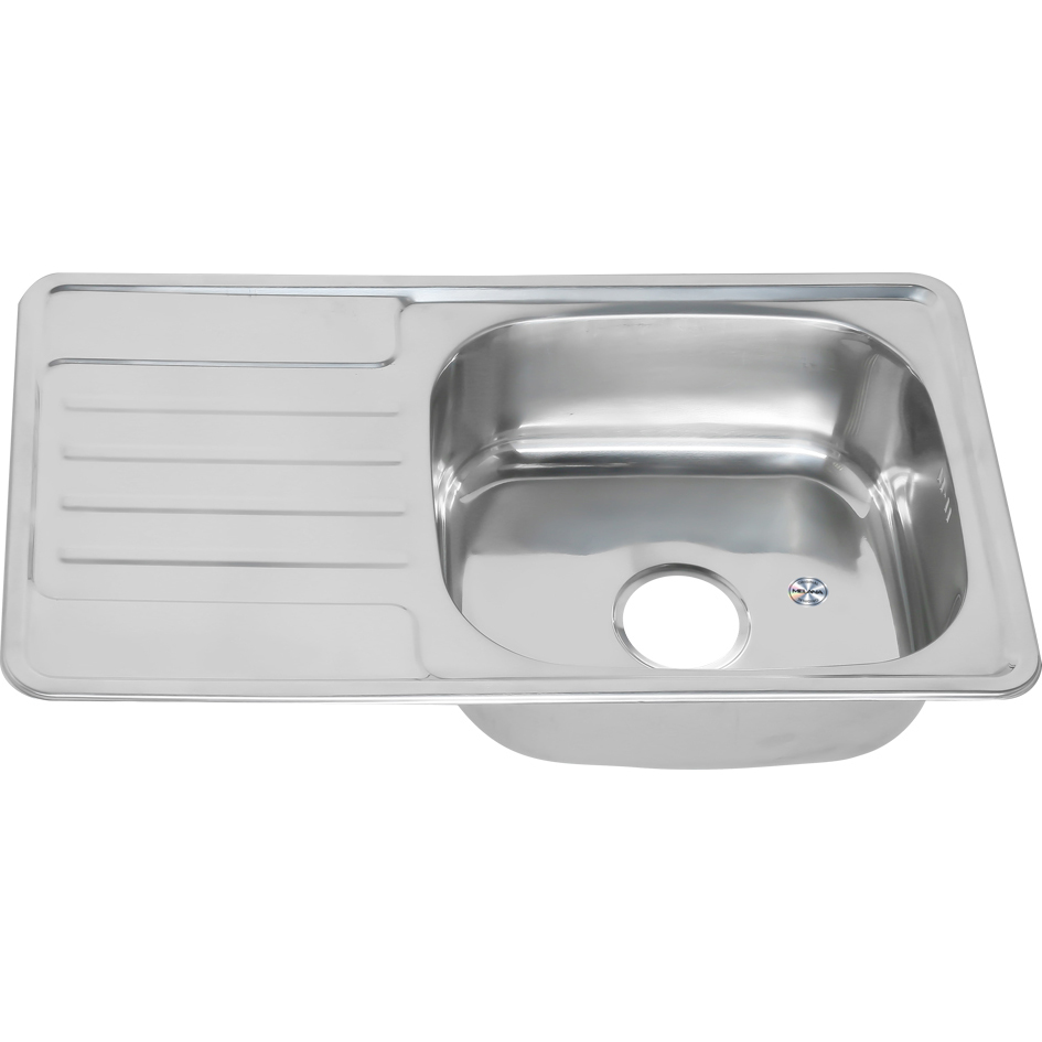 Мойка 7642 U MELANA 0,8/180 врезная прямоугольная с сифоном (113/2 *10) 113/2 (*10) - Вид №2
