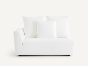 Модульный диван из хлопка и льна