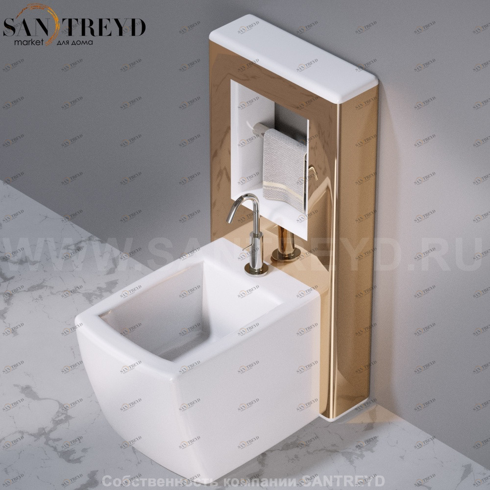 C302VX.255 Настенный керамический шкаф для биде напольное WALL A. e T. Italia AeT ITALIA