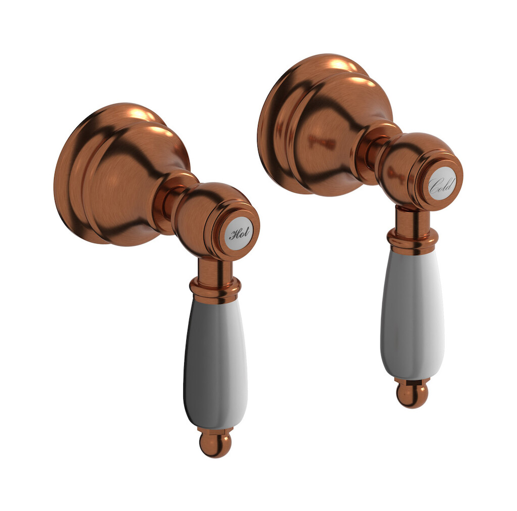 Встроенный смеситель для душа на 2 отверстия на 1 потребителя. WE ARE IB hl400rr_2 Antique Copper Hermes