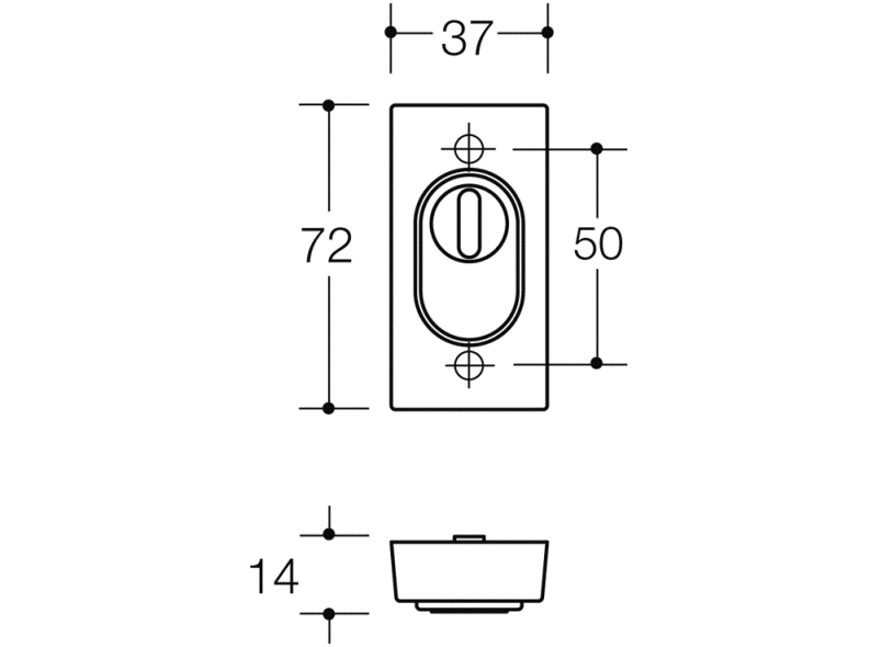 318XAESZ Защитная розетка с крышкой цилиндра HEWI Serie 180 | Edelstahl  - Вид №1