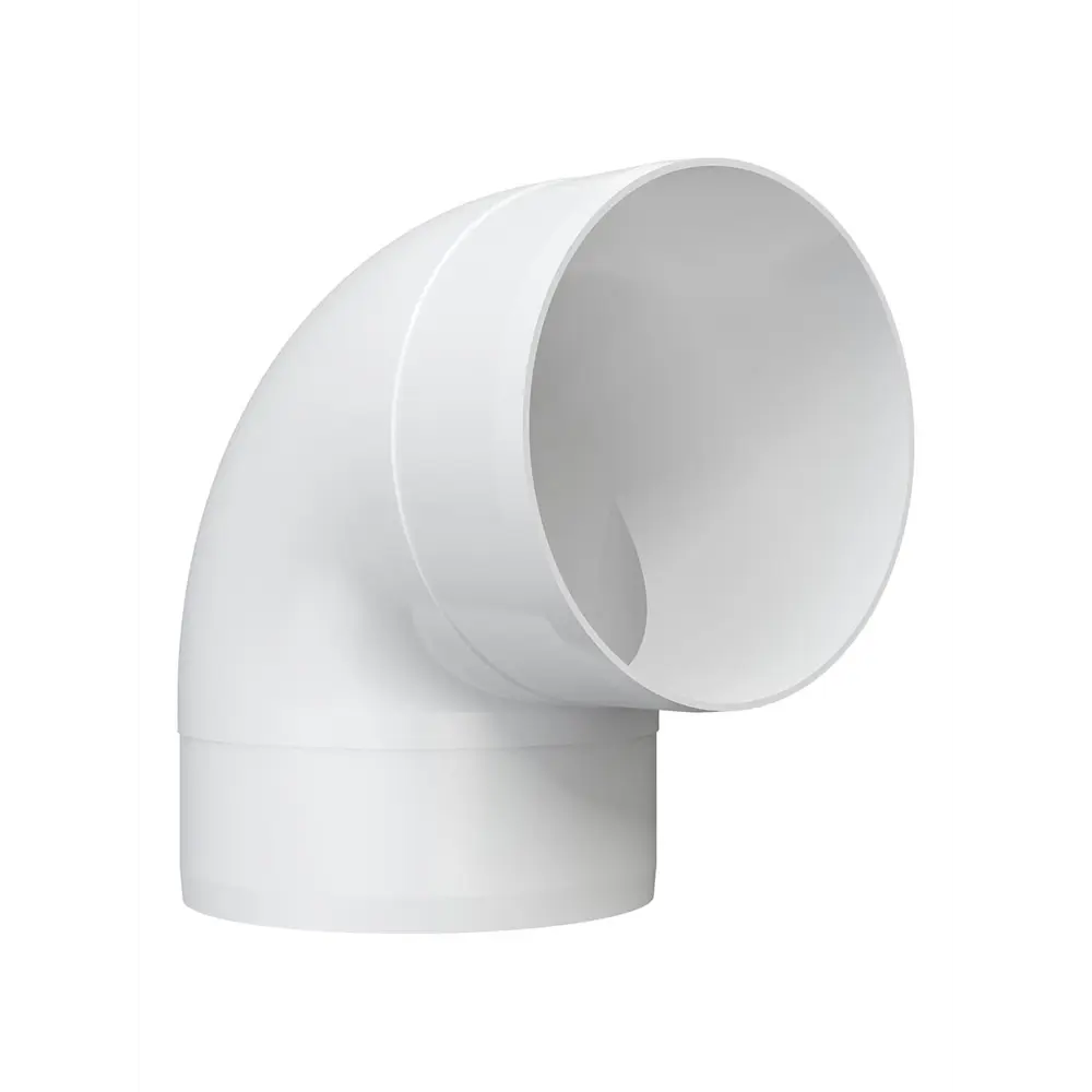 Колено круглое Fonet D100 мм 90 градусов пластик STLM-2117301 - Вид №1