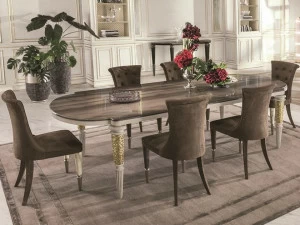 Longhi Овальный мраморный стол Loveluxe 2015 – regency collection T 145