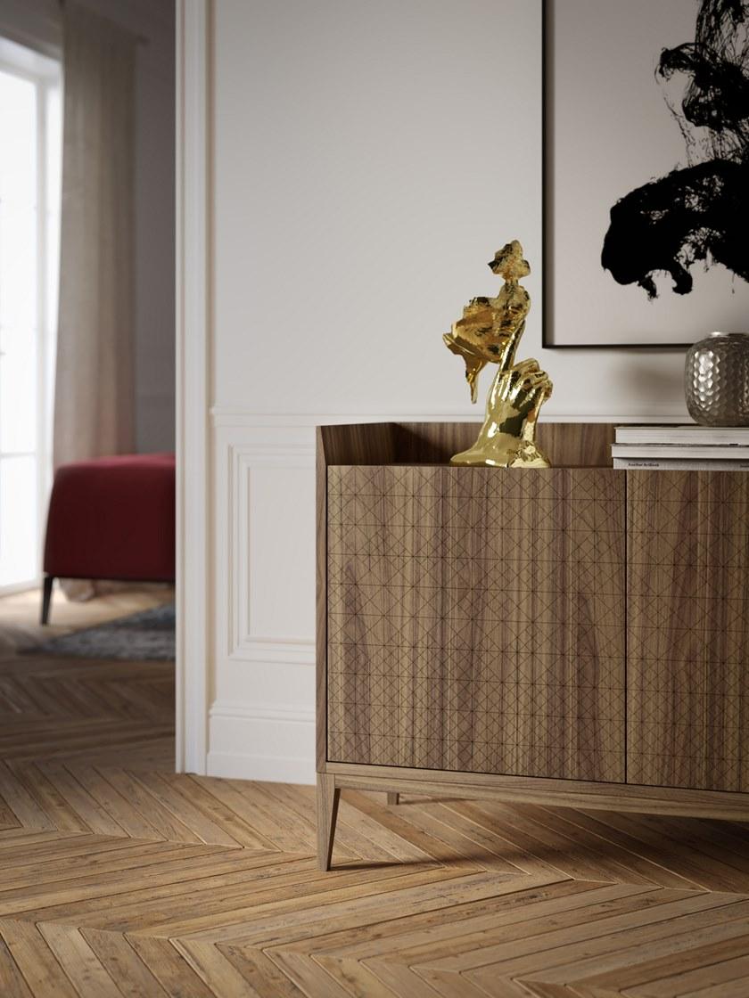 Barba design Буфет из орехового дерева с распашными дверцами Trame 70.c1 - 58.a1 - Вид №3