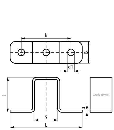 66588299 BIS Strut Седельный Соединитель (BUP1000) walraven  - Вид №1
