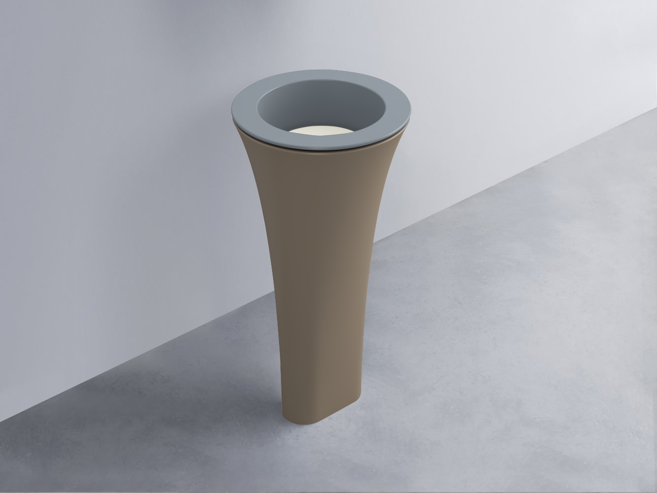 AMLA45-BR+AMPILT-TL+AMCOLT-AN Раковина Amedeo Tondo отдельностоящая cielo Enjoy + Amedeo Ceramica Cielo