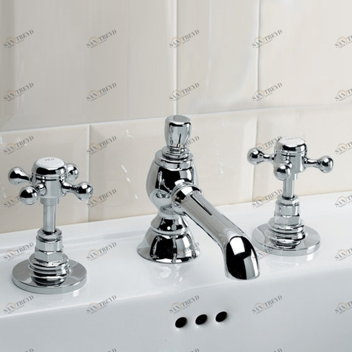 Смеситель на 3 отверстия для раковины IBV500CR Devon Devon VICTORIAN Devon&Devon