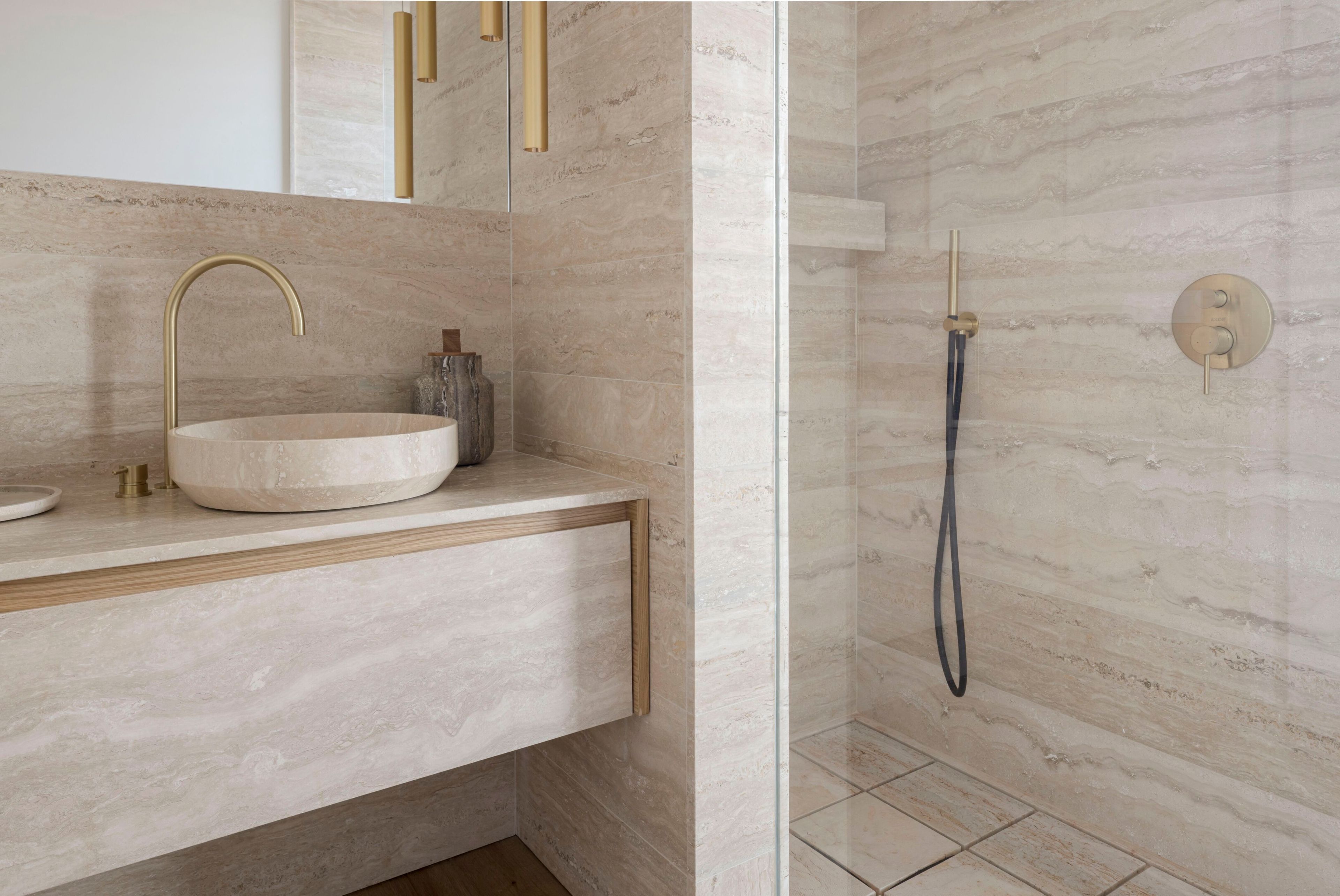 Круглая столешница из травертина Maami Home PURO ARCH-00034280 - Вид №3