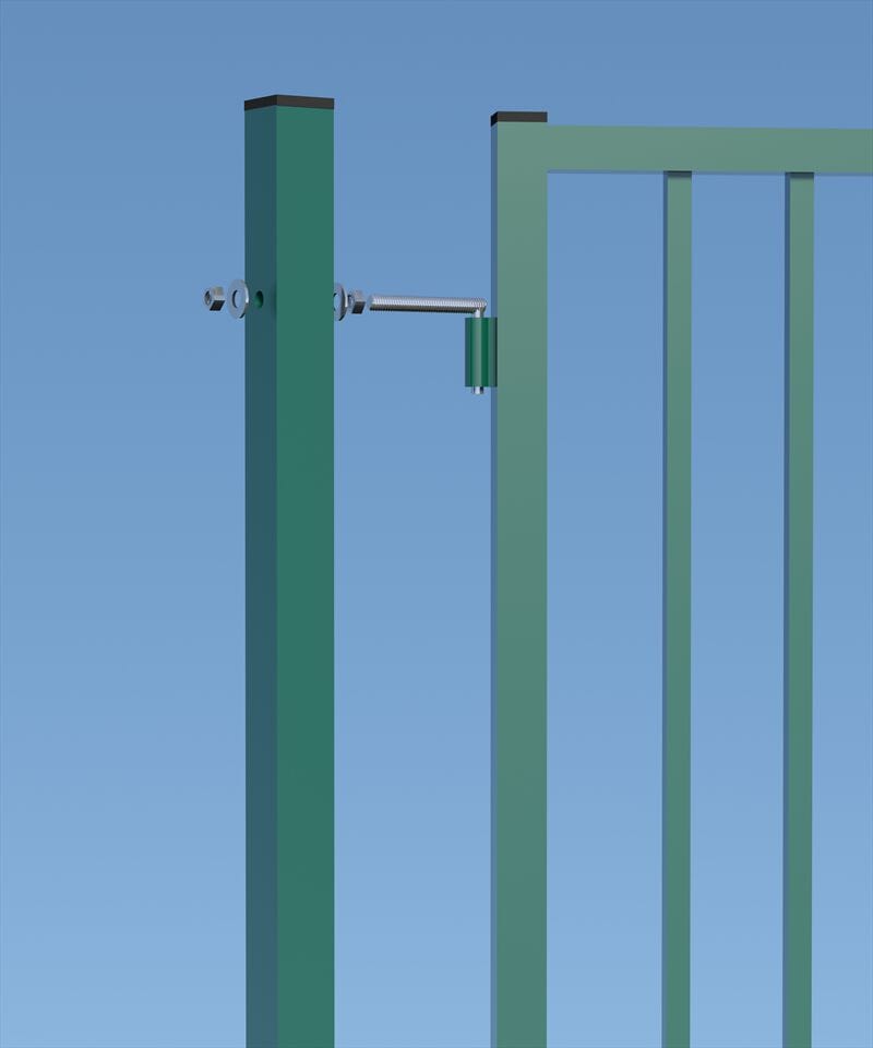 Ворота с замком Ferro Bulloni пешеходные ворота ARCH-00051164 - Вид №2