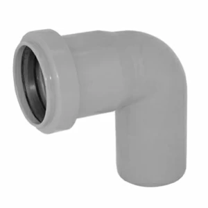 Отвод ПВХ канализационная D40мм 90 градусов