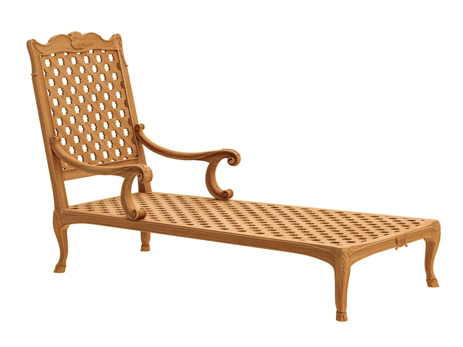 Chaise longue in teak ASTELLO Флер де Лис ARCH-00151428 - Вид №3