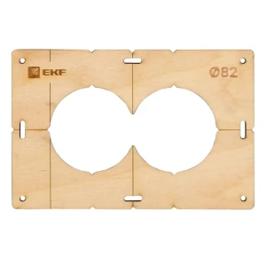 Шаблон для подрозетников EKF d 82 мм 2 поста 87092976 STLM-2163334