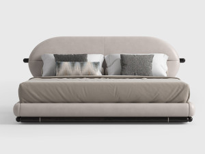 Кожаная мягкая кровать