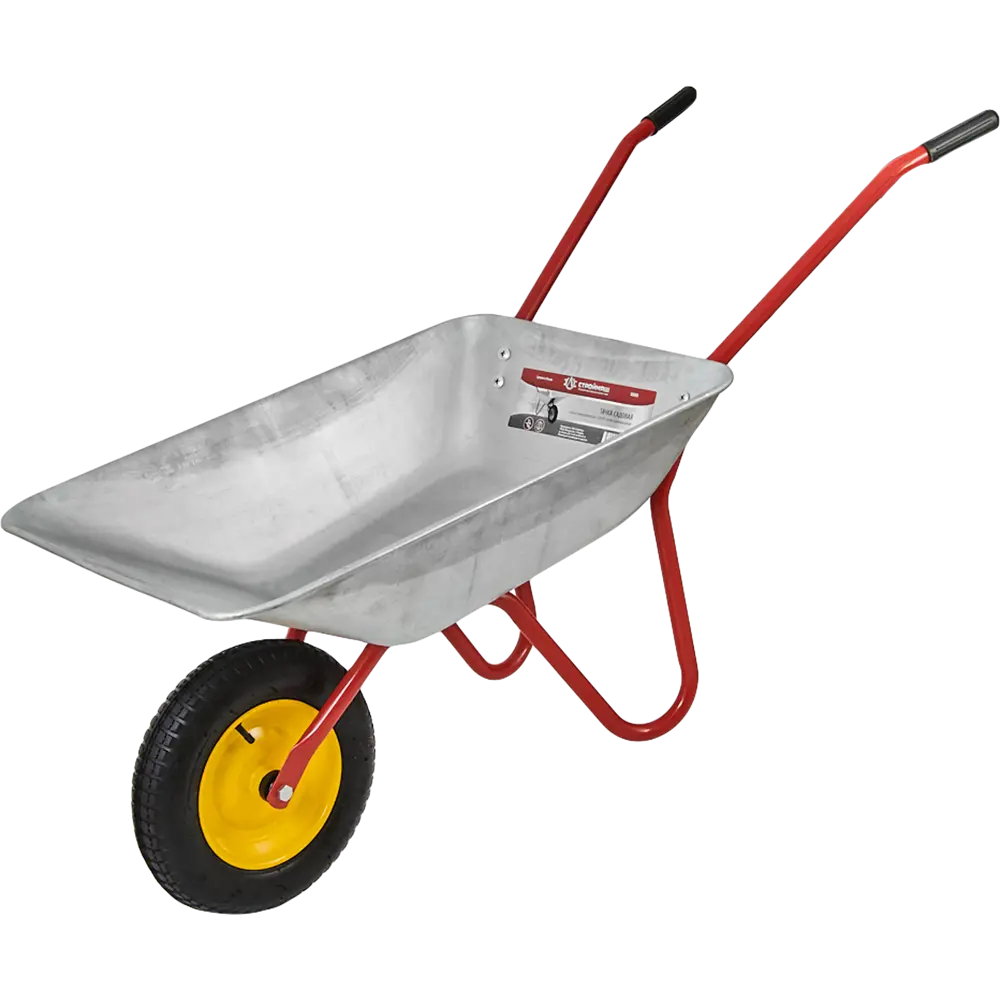 Тачка садовая одноколесная 90 кг 65 л СТРОЙМАШ STLM-2204572