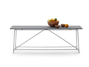 Прямоугольный каменный журнальный столик