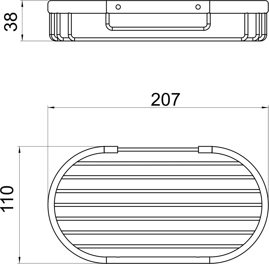 Решетка для губки Novaservis  Metalia Wire programme 6008.0  хром 60080 - Вид №1