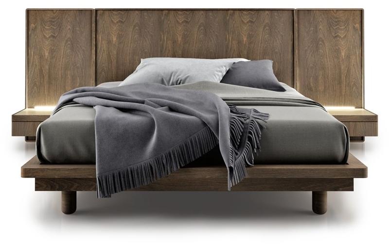 Huppé Двуспальная кровать со встроенной подсветкой Surface HUPPE sun-id-1486949 - Вид №1