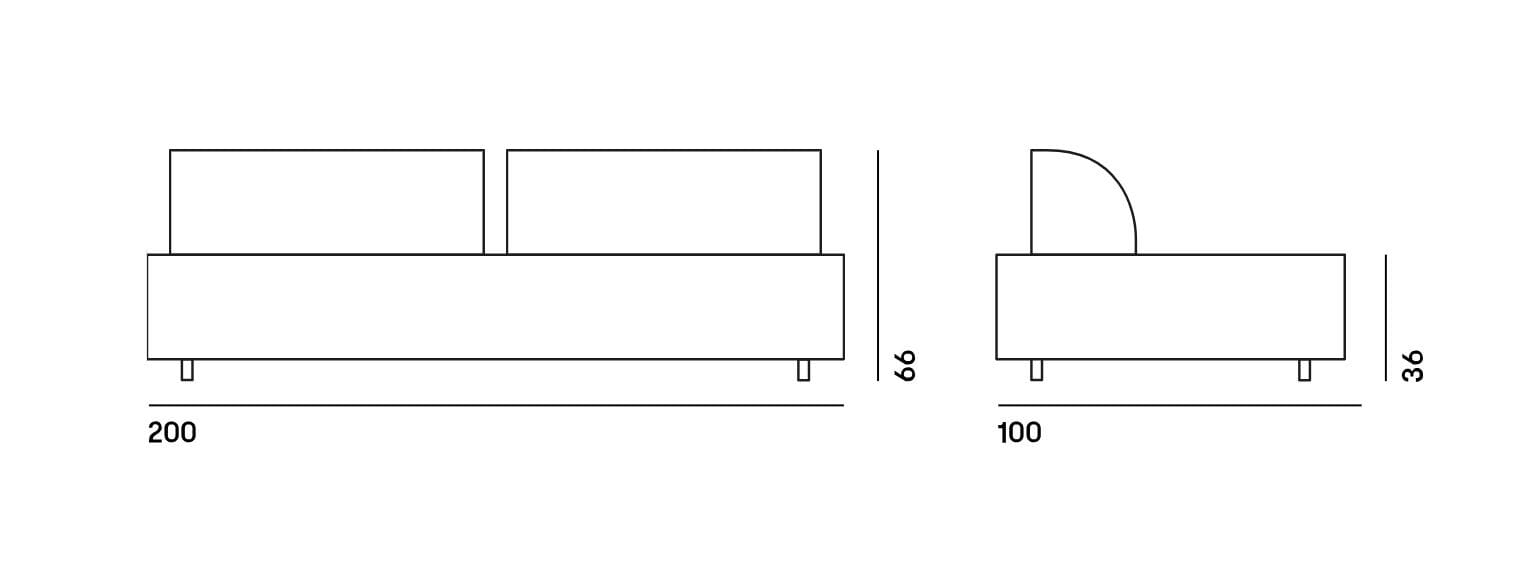 Ткань сад диван GART Позитано ARCH-00069545 - Вид №2