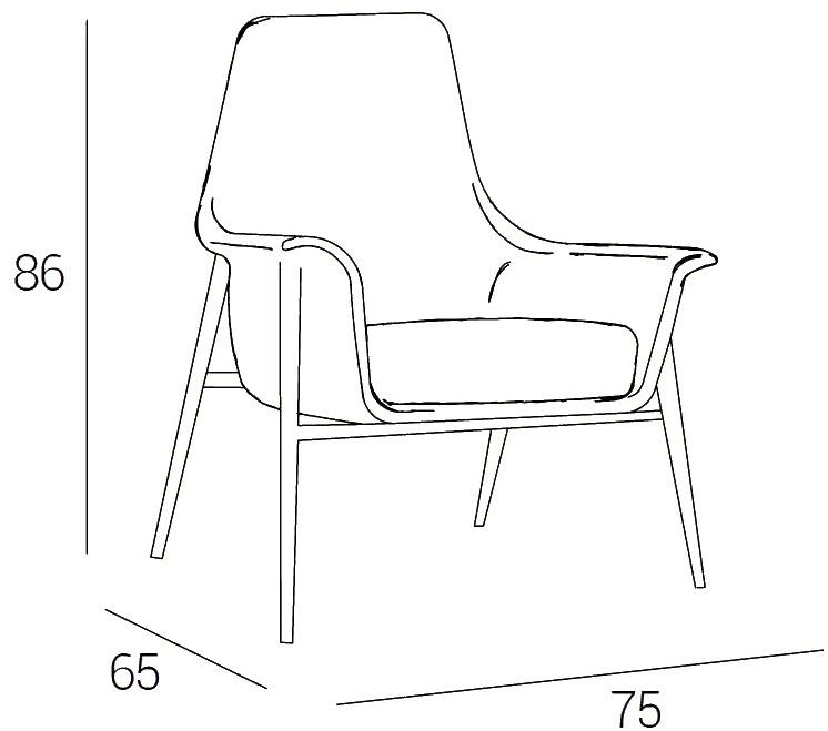 Dall'Agnese Кресло из ткани Dafne sun-id-1390465 - Вид №3