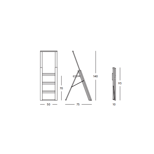 Magis Flo AC38 A Складная стремянка. Цвет оранжевый  - Вид №6