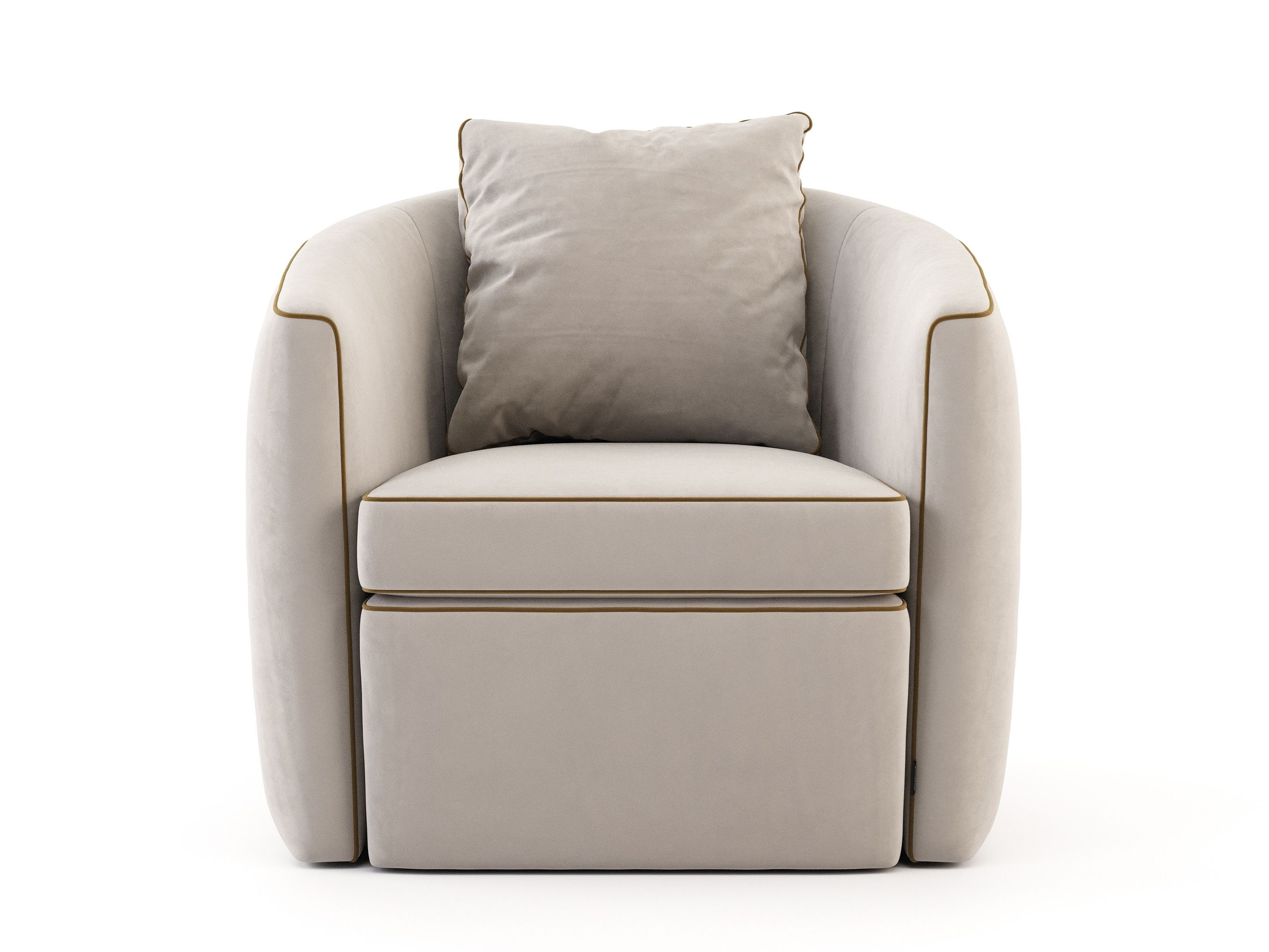 Бархатное кресло с подлокотниками Stylish Club Fortune ARCH-00031938 - Вид №1