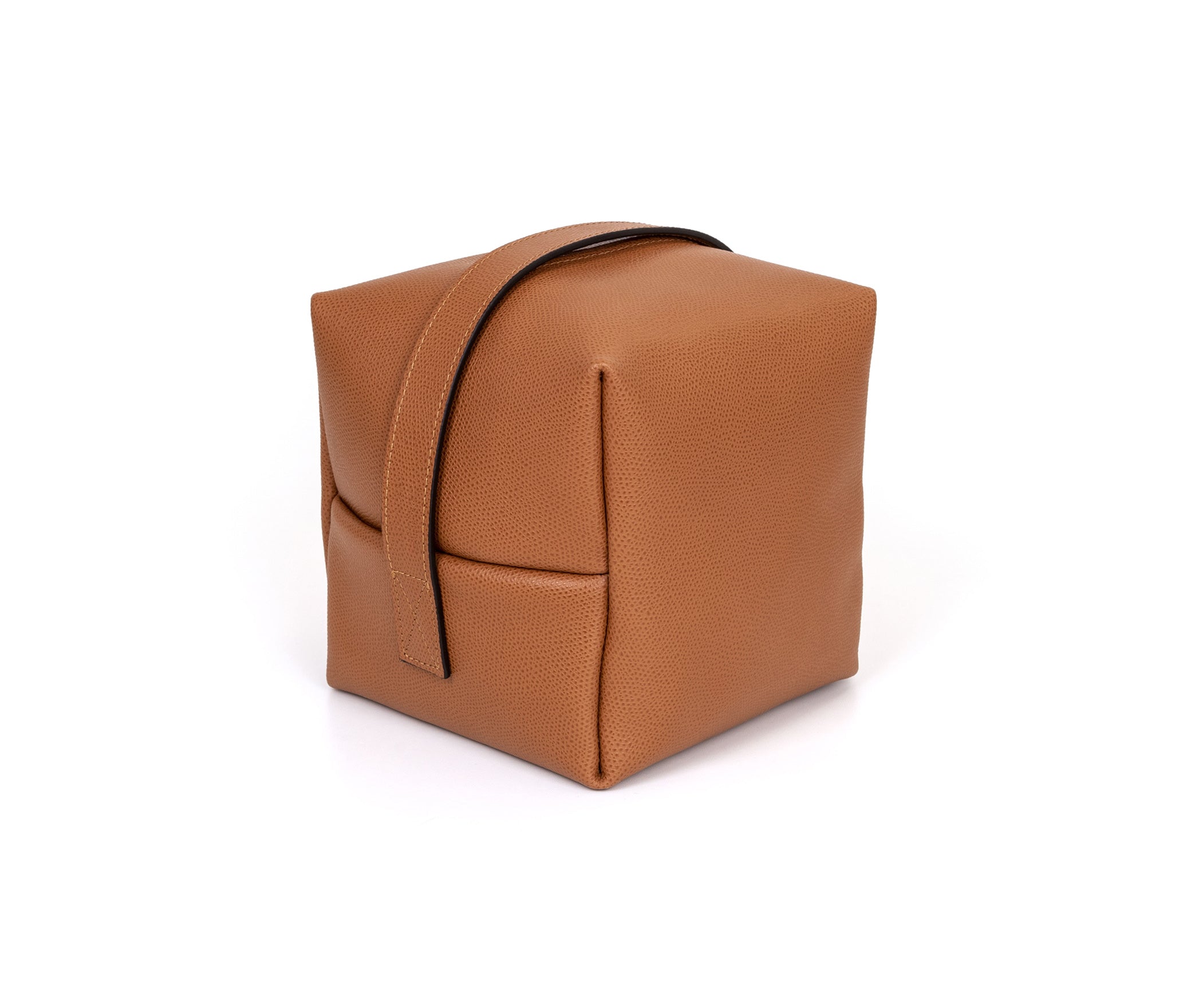 Дверной упор - 17X17XH17 см / зернистая кожа_coffee Pinetti 00.1870.029.015