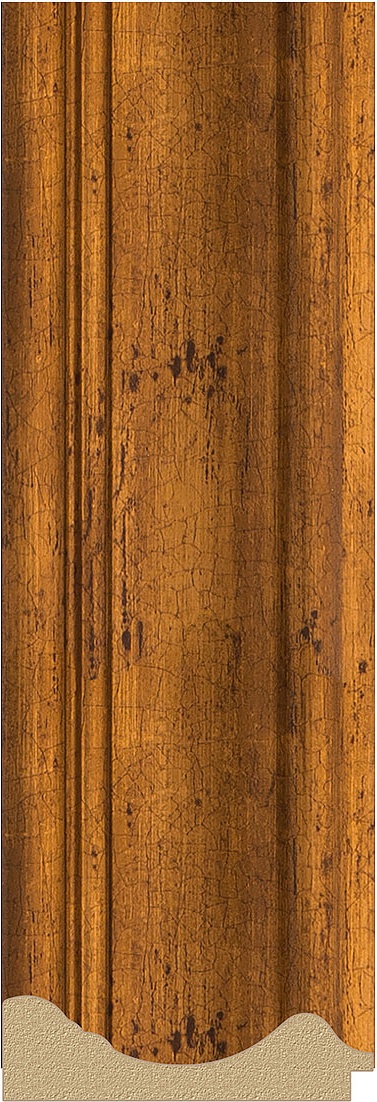 BY 7214 Зеркало в багетной раме - травленая бронза 99 mm EVOFORM Octagon - Вид №3