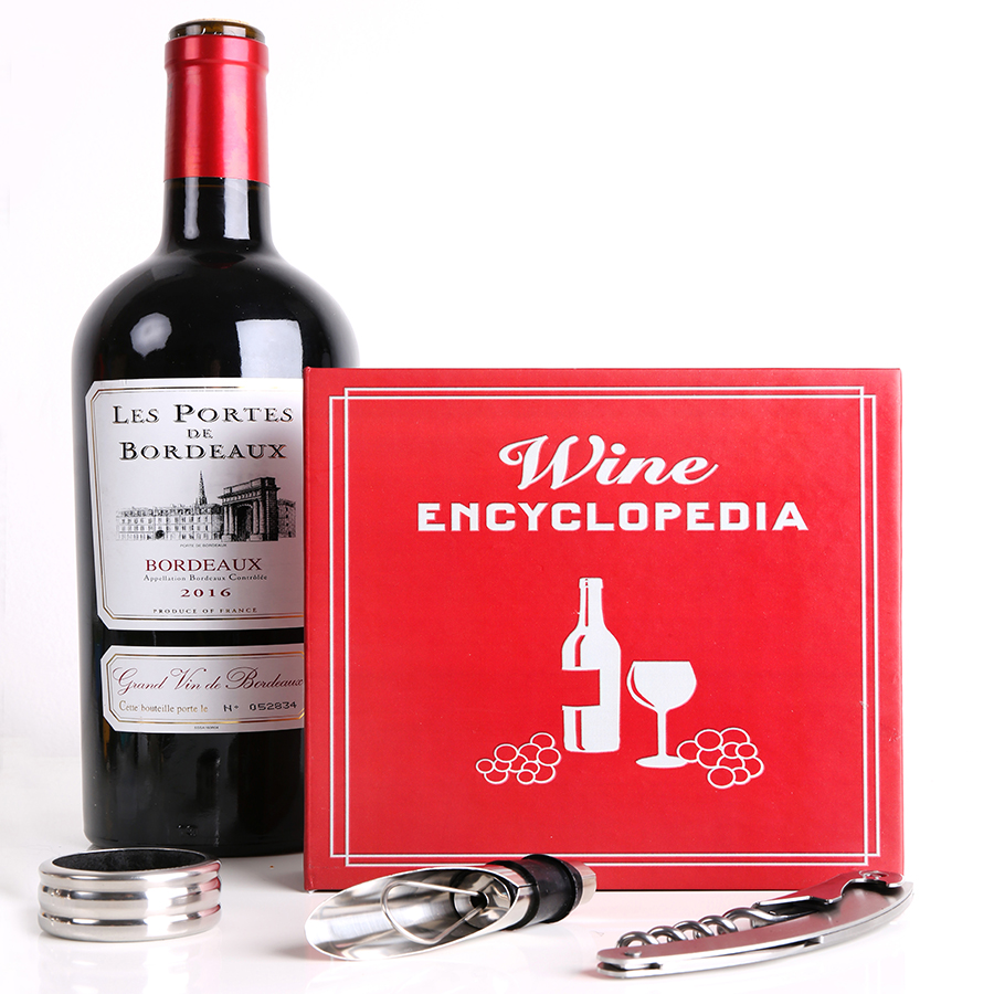 BA79-S Набор для вина book, 3 пред. Kikkerland 