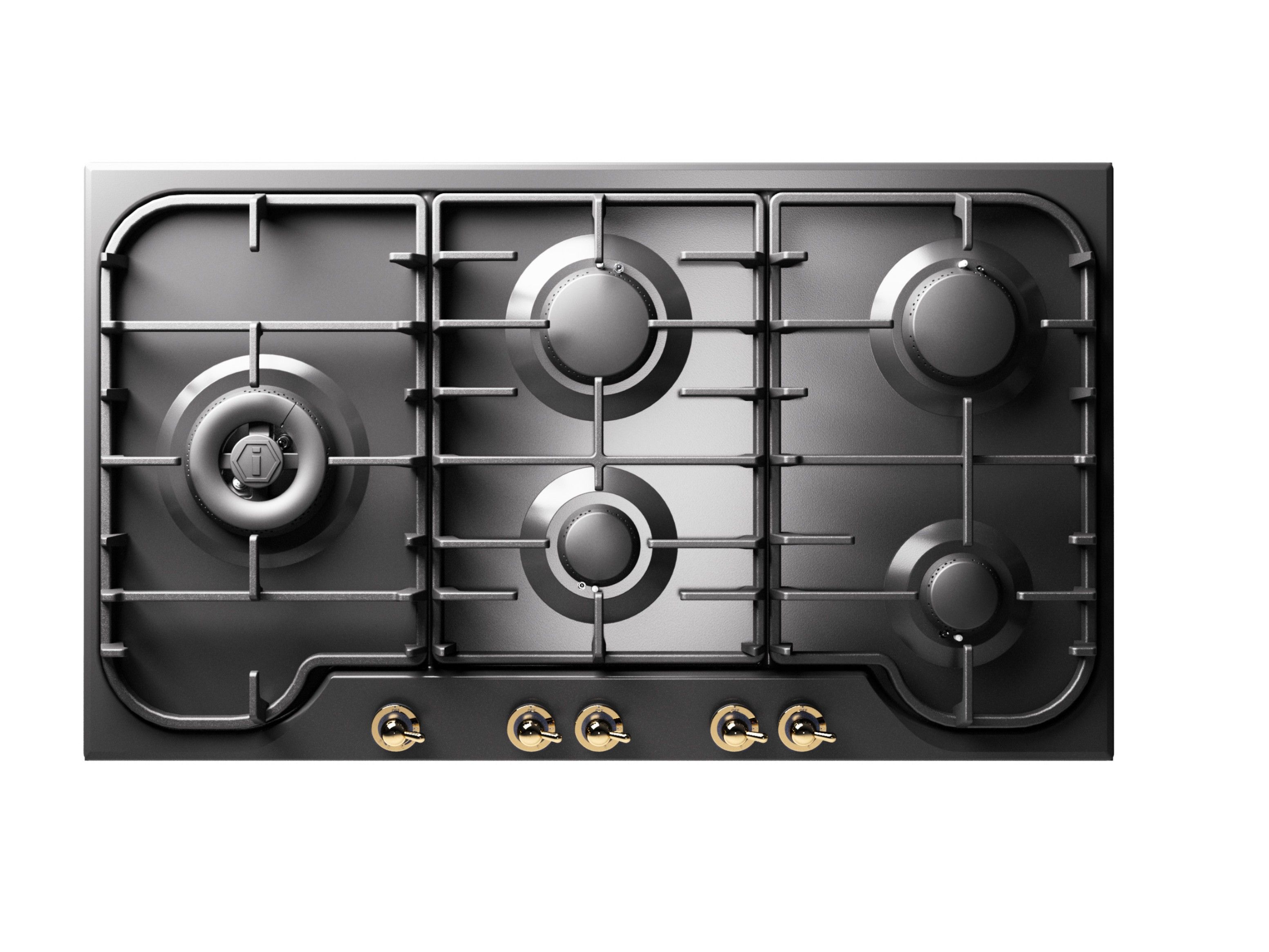 Встраиваемая газовая плита из нержавеющей стали Ilve Nostalgie ARCH-00143456