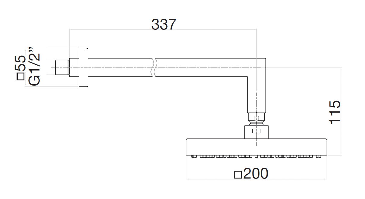 AC0840794 Верхний душ , матовое золото Webert #VALUE!  - Вид №1