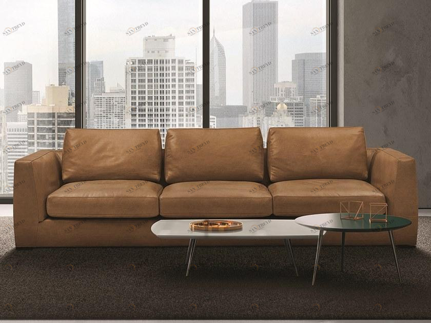 Bodema 3-х местный кожаный диван sun-id-1417310