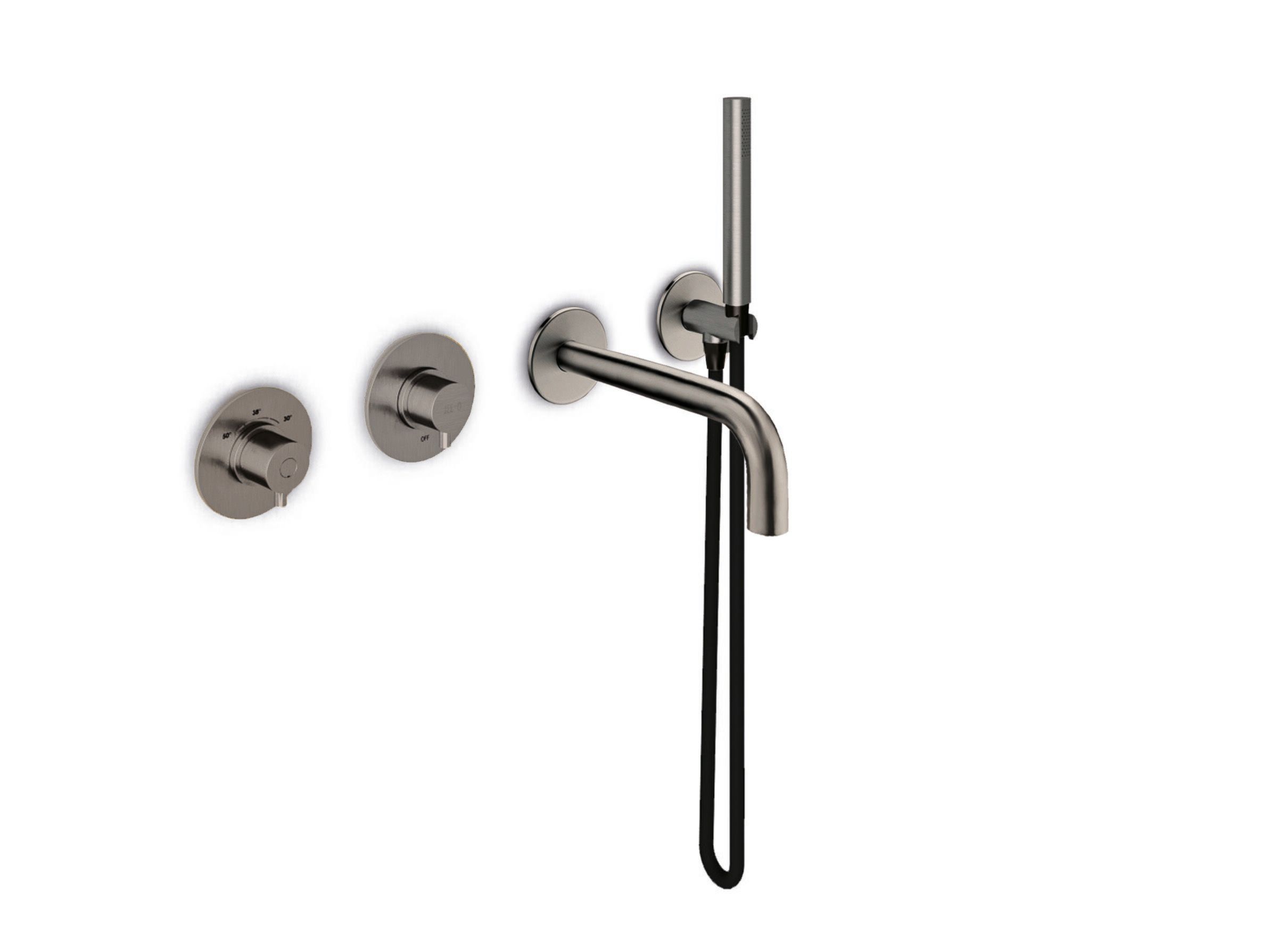 Набор настенных ванн с 4 отверстиями из нержавеющей стали с ручным душем JEE-O Slimline ARCH-00051281 - Вид №1