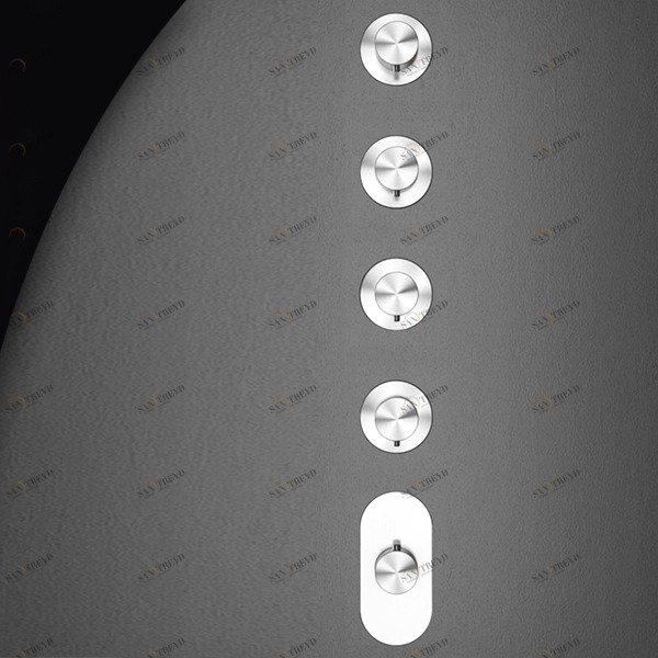 Термостат для душа HIRO HIR57L серебристый глянцевый Radomonte