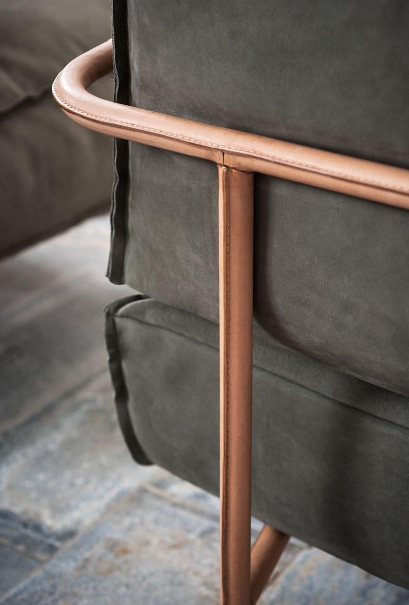 BAXTER Кожаное кресло с подлокотниками sun-id-1362933 - Вид №5