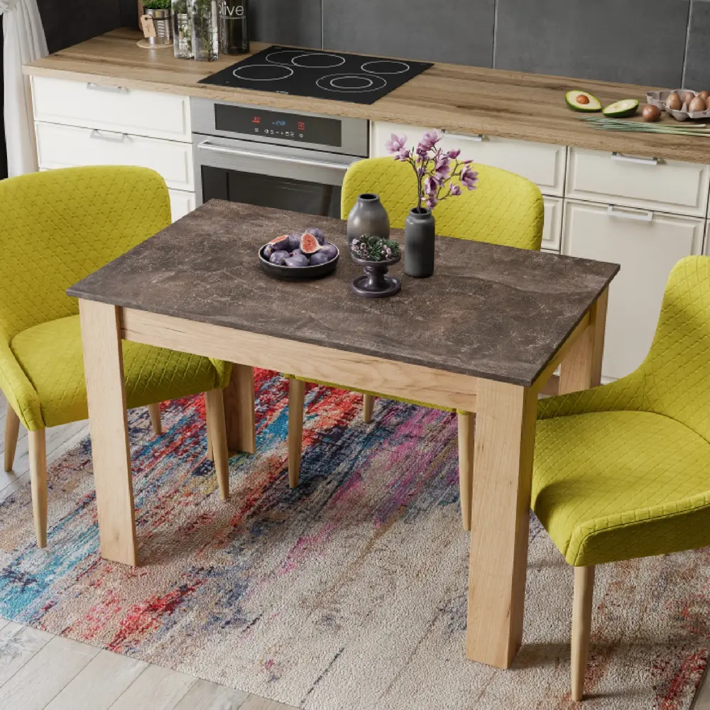 Кухонный стол Трия Промо Т2 110x67x73 см прямоугольник ДСП цвет дуб крафт золотой STLM-2166810 - Вид №5