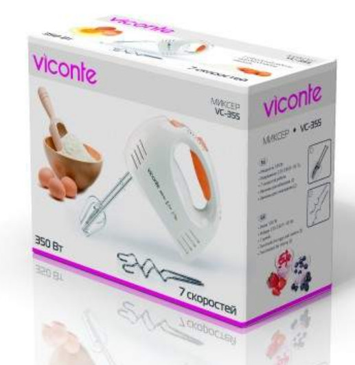 9057699 Миксер Viconte VC-355 белый STDN-0132621 - Вид №1