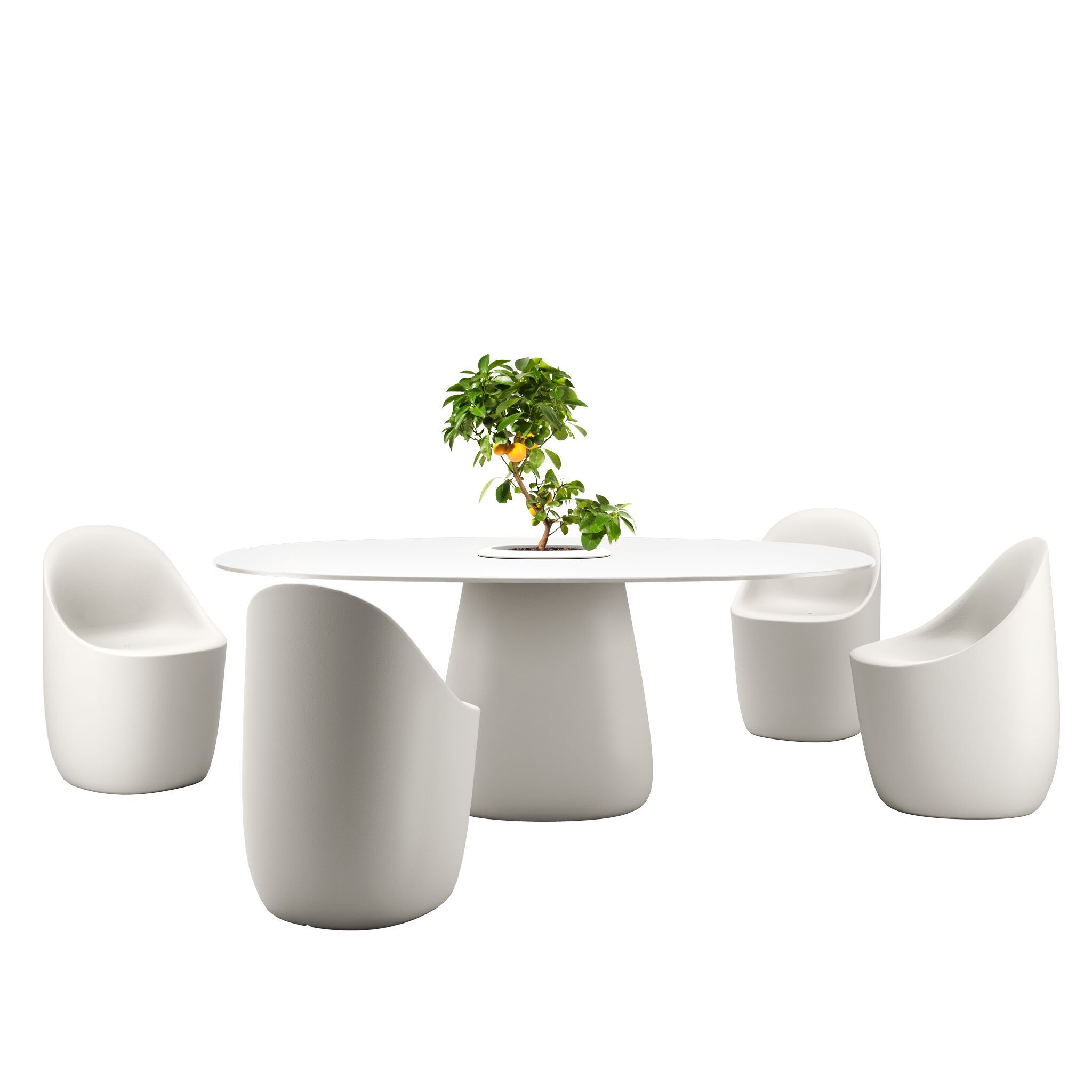 Овальный стол HPL Qeeboo Булыжник ARCH-00069357 - Вид №32