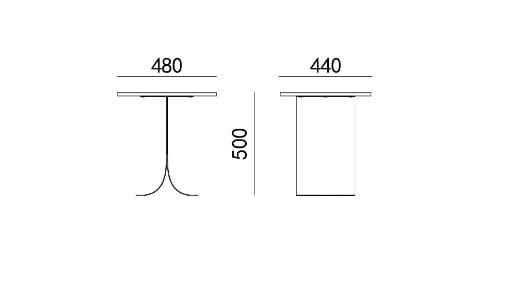 Круглый журнальный столик для гостиной HC28 maison BUTTERFLY ARCH-00146097 - Вид №2
