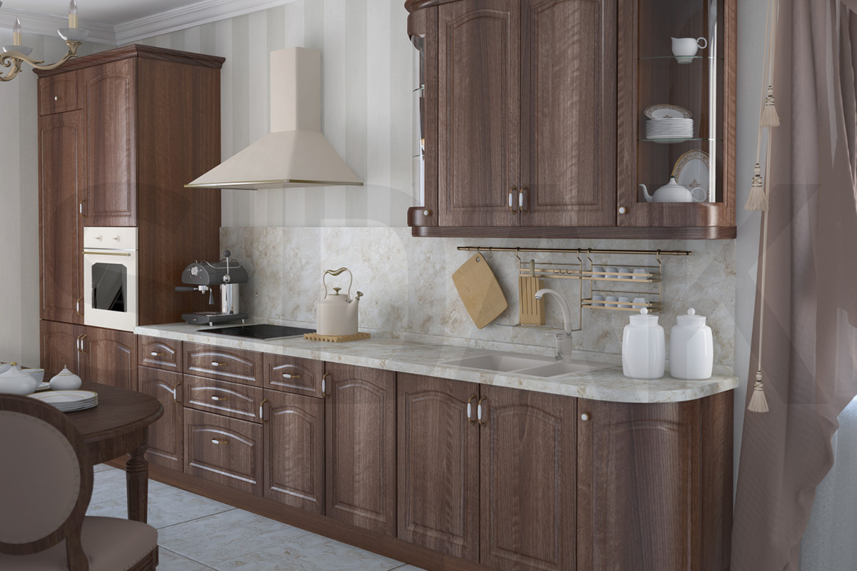 Фасады для кухни Классика Фрезеровка «Классика 90+» Раф №551 SIDAK SIST1065-201 - Вид №1