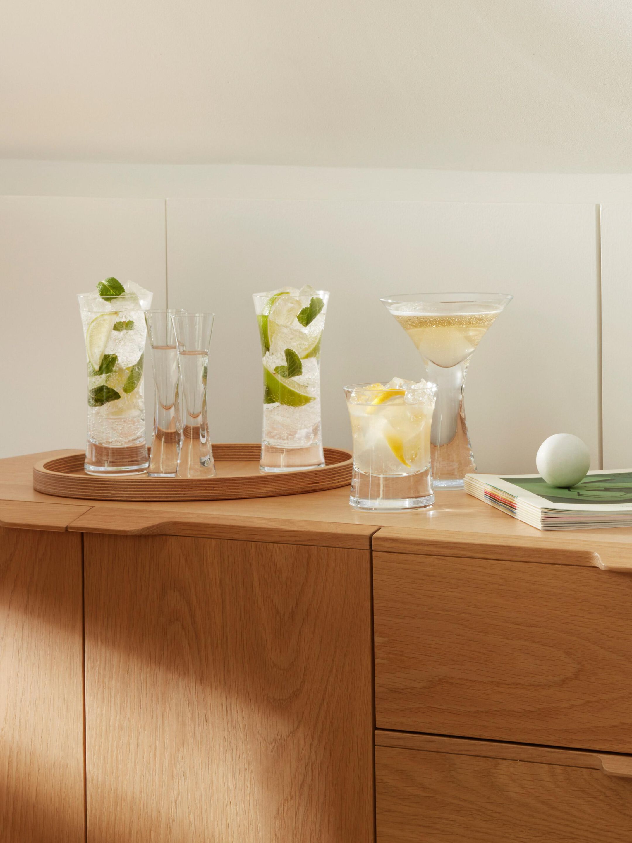 Набор бокалов для коктейлей из дутого стекла - 300 мл LSA Moya ARCH-00123548 - Вид №3