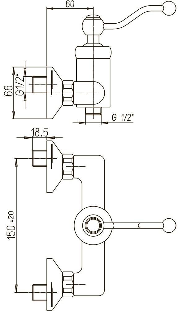Paini Duomo 88CR511KM смеситель для душа - Вид №4