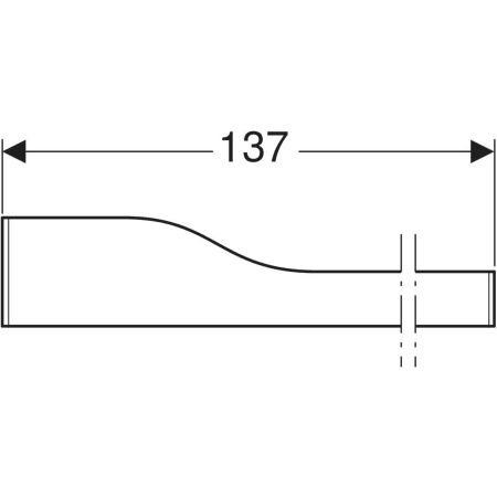 430360227 Фронтальная декоративная панель Geberit Bambini для детской раковины, для трех смесителей для раковины, более низкая раковина справа Geberit  - Вид №3