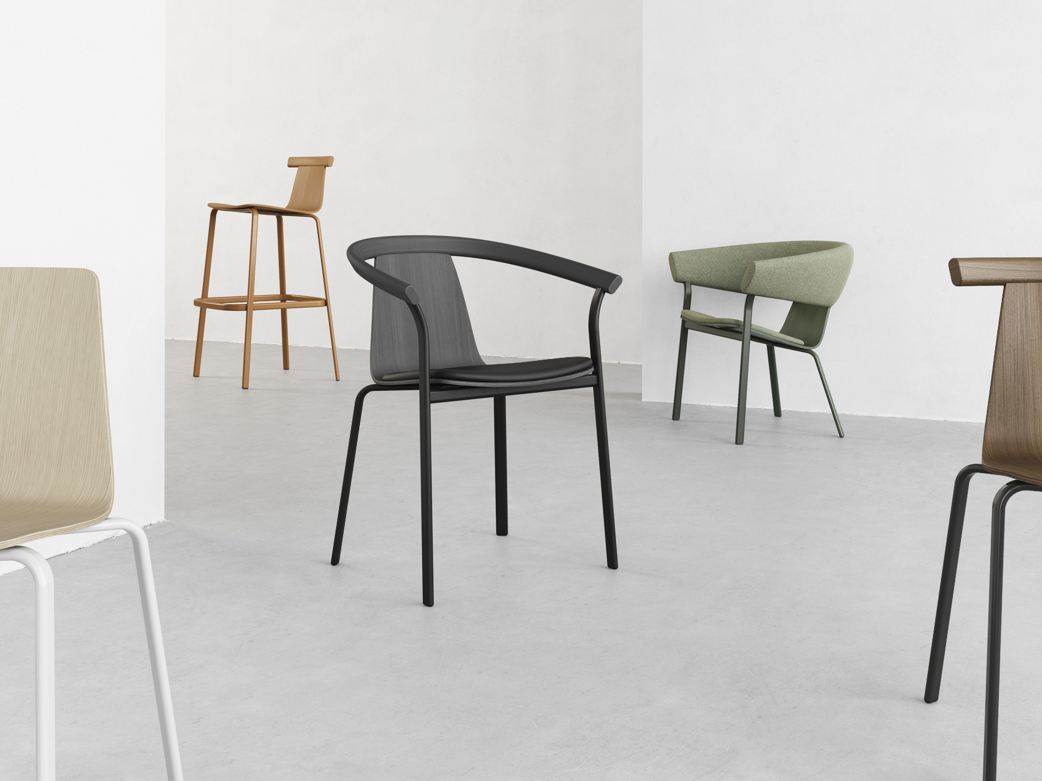 Деревянный стул с подлокотниками ALKI Atal ARCH-00054759