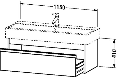 KT668907979 Ketho Тумбочка подвесная Орех натуральный, декор Duravit - Вид №1