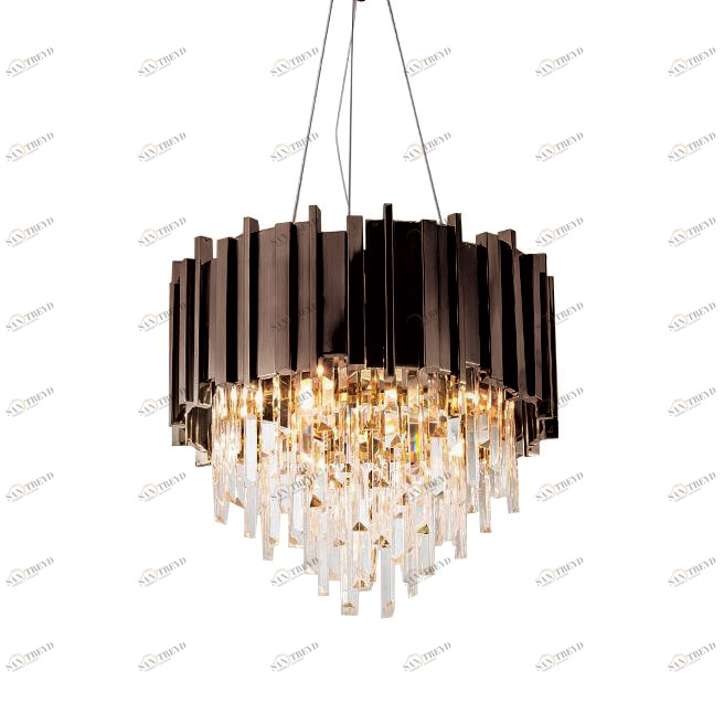 Люстра стеклянная 41,3х40 см темно-коричневая Barclay A006 L4 DELIGHT COLLECTION ДИЗАЙНЕРСКИЕ 00-3883117 Коричневый;прозрачный 