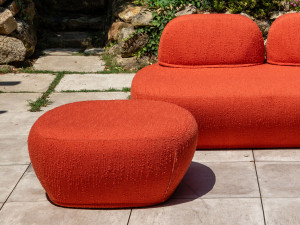 Ткань сад пуфик