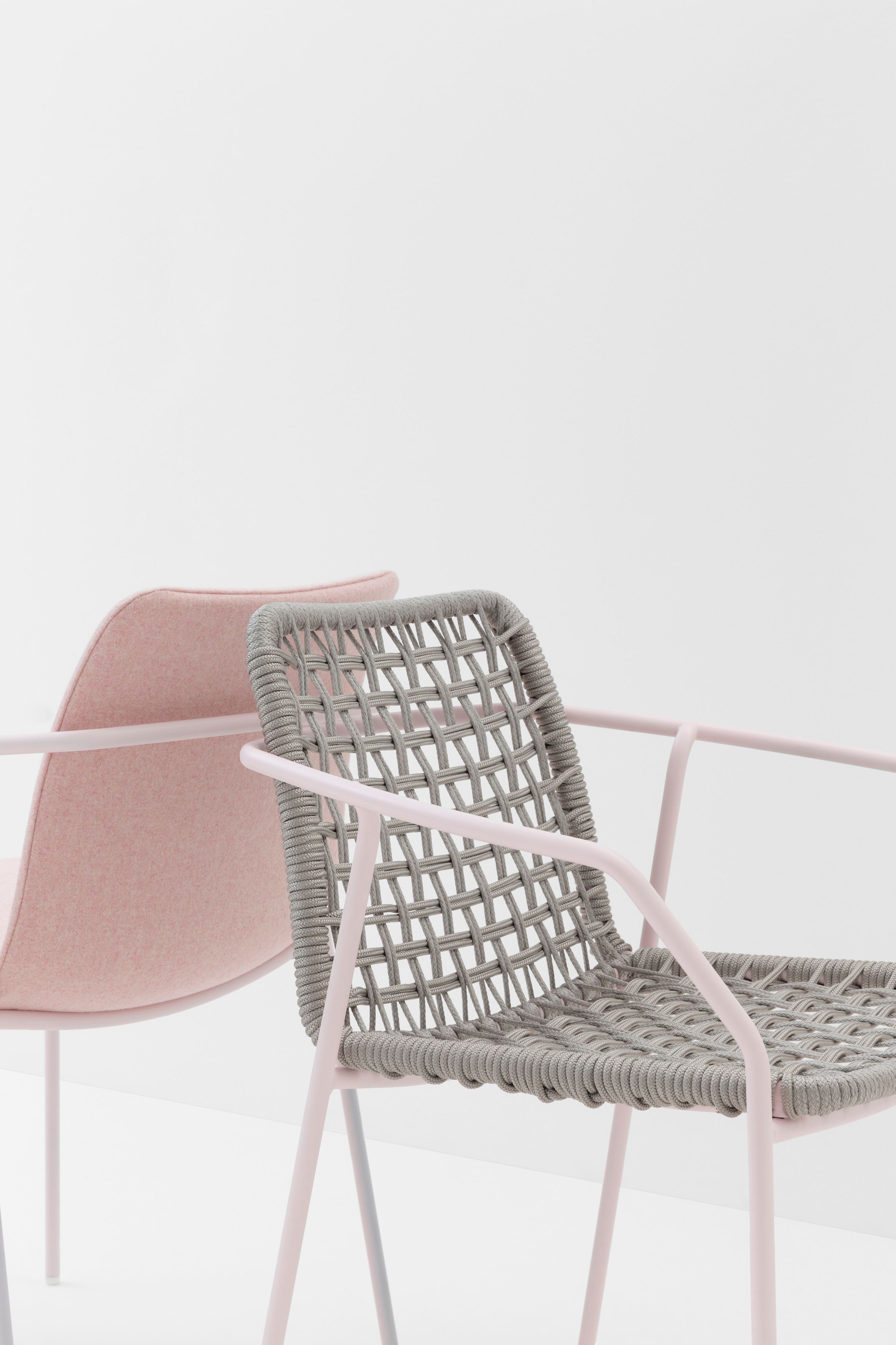 Стул со стальными подлокотниками и морской веревкой Billiani Sey ARCH-00049637 - Вид №2