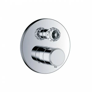 Термостат для душа скрытого монтажа ½" с запорным вентилем JOERGER Florale Crystal