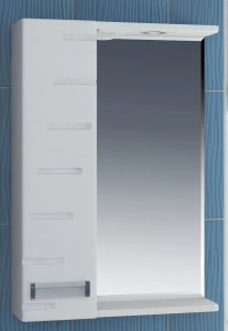 Зеркало Diana 500 лев со спотом520⨉150⨉700 мм белый