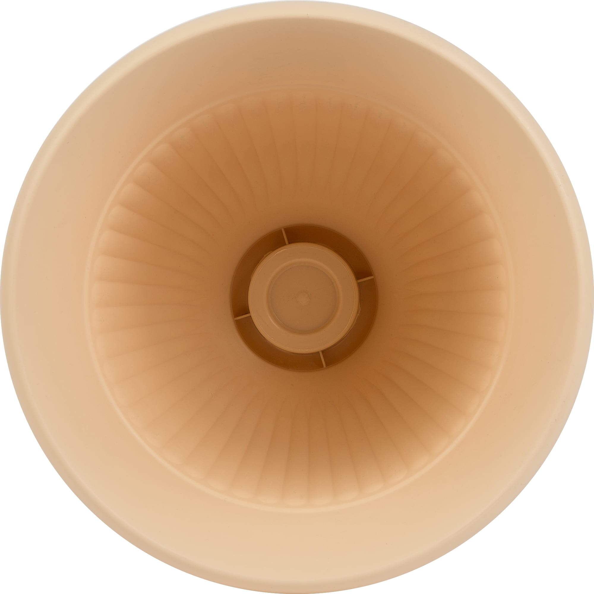 18013070 Вазон ø30 см v10 л пластик бежевый Ливия Santreyd  - Вид №2